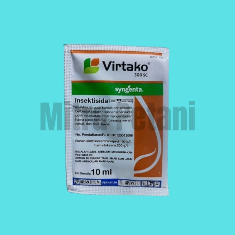 Insektisida Virtako 300SC 10ml || Bahan Aktif : klorantraniliprol 100 g/l dan tiametoksam 200 g/l