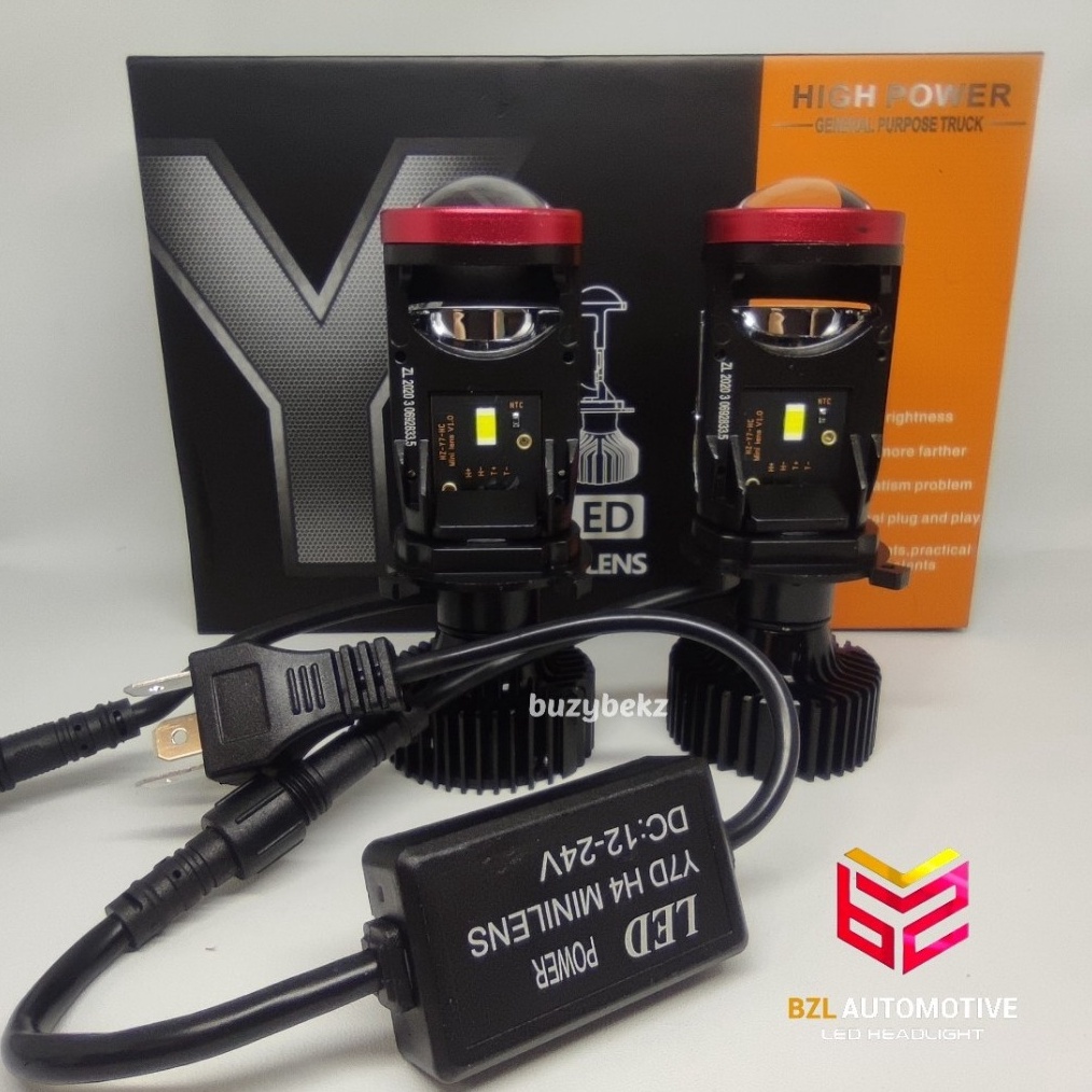 BZL LAMPU LED MOBIL MOTOR H4 MINI PROJEKTOR PROJIE Y7D ORIGINAL SUPER TERANG h O5S4