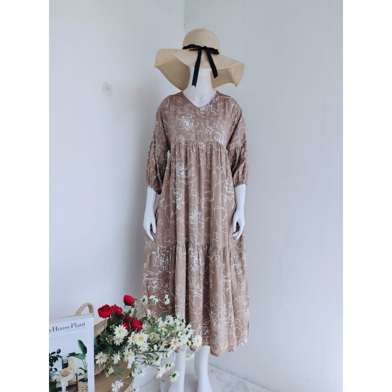 MIDI DRESS AYANA MIDI RAYON BY UMMA RAIS