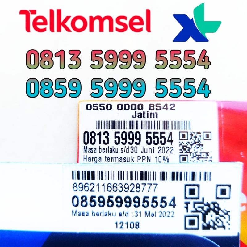 Perdana NOMOR CANTIK COUPLE SIMPATI XL DOBEL TRIPEL COUPLE TERBAIK  | SEPASANG RAPI