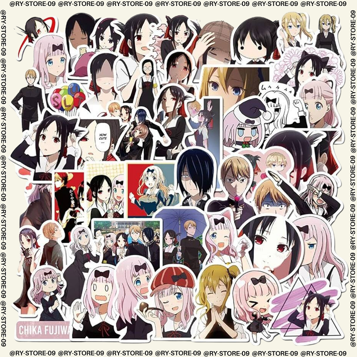 

Sticker - Stiker - Stiker Pack - 30 Pcs - Stiker Anime - Stiker Custom - Stiker Kaguya Sama - Glossy - Anti Air