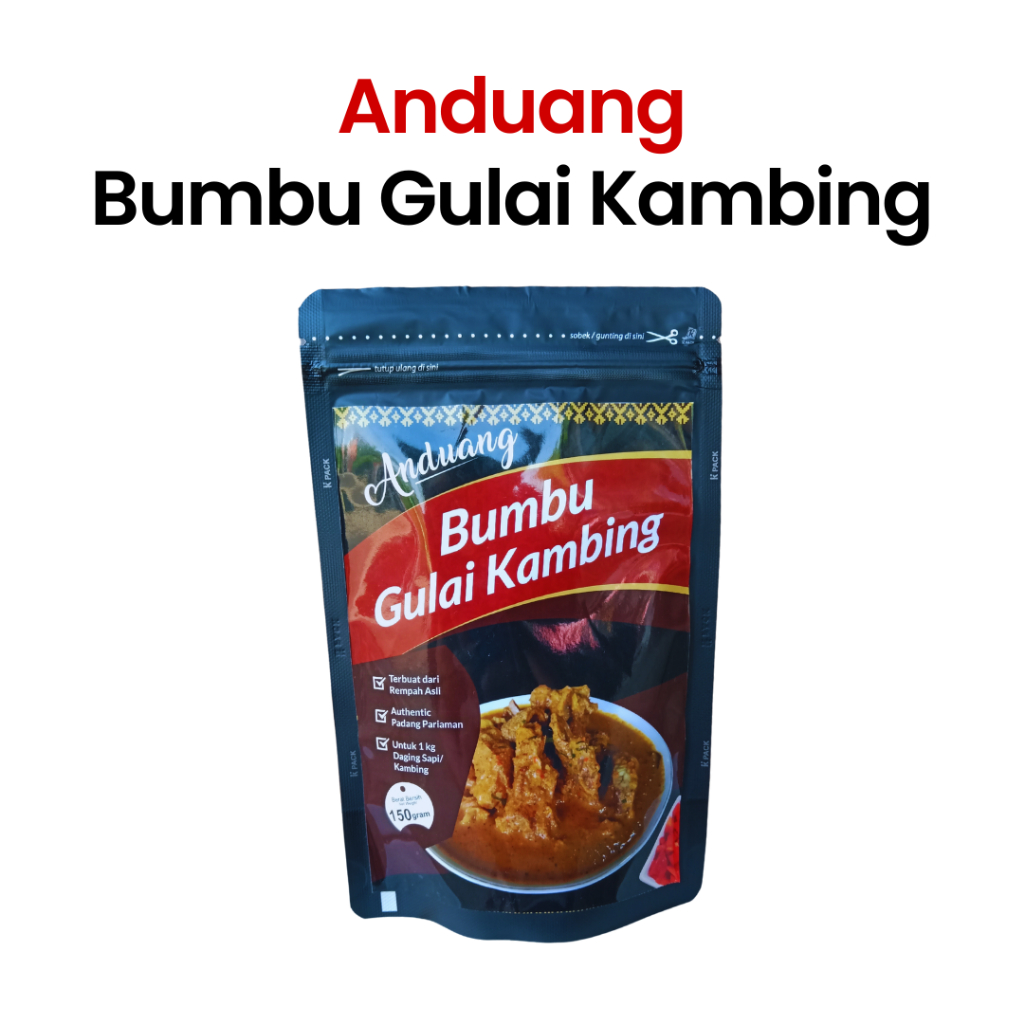 

Bumbu Gulai Kambing/Sapi Anduang 150 gram