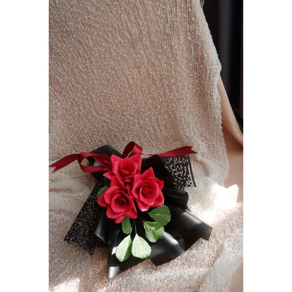 Aranasti Buket Bunga Artificial Mawar Merah | Buket Bunga Wisuda | Buket Bunga Palsu | Buket Bunga M