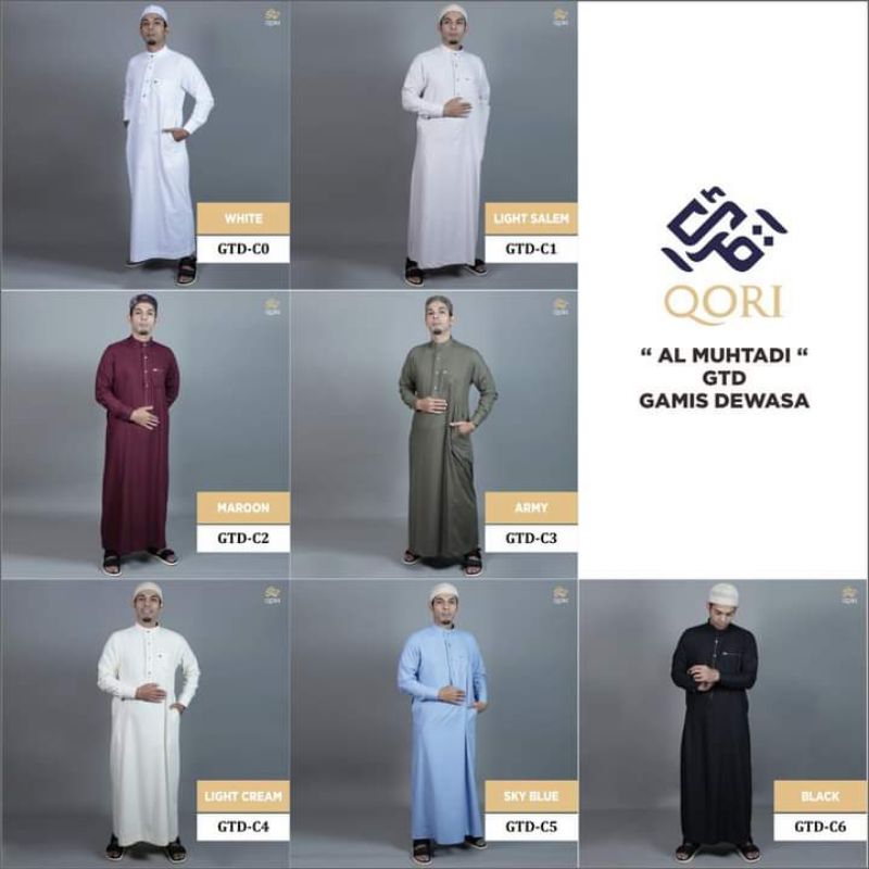 QORI Apparel Jubah / Gamis Premium Al Muhtadi (Lengan manset) GTD