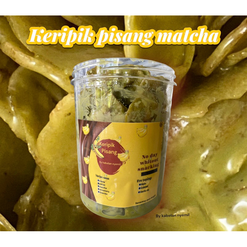 keripik pisang/keripik pisang lumer matcha keripik pisang lumer green tea