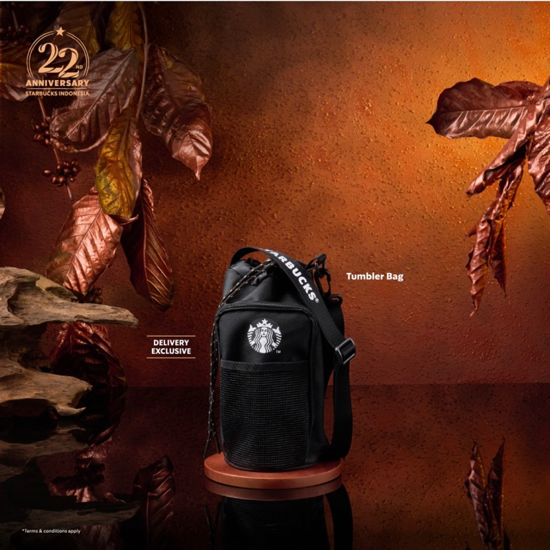 STARBUCKS Tumbler Bag Tas Botol Minum Tas Selempang STARBUCKS ANNIVERSARY tas tumbler tumblr