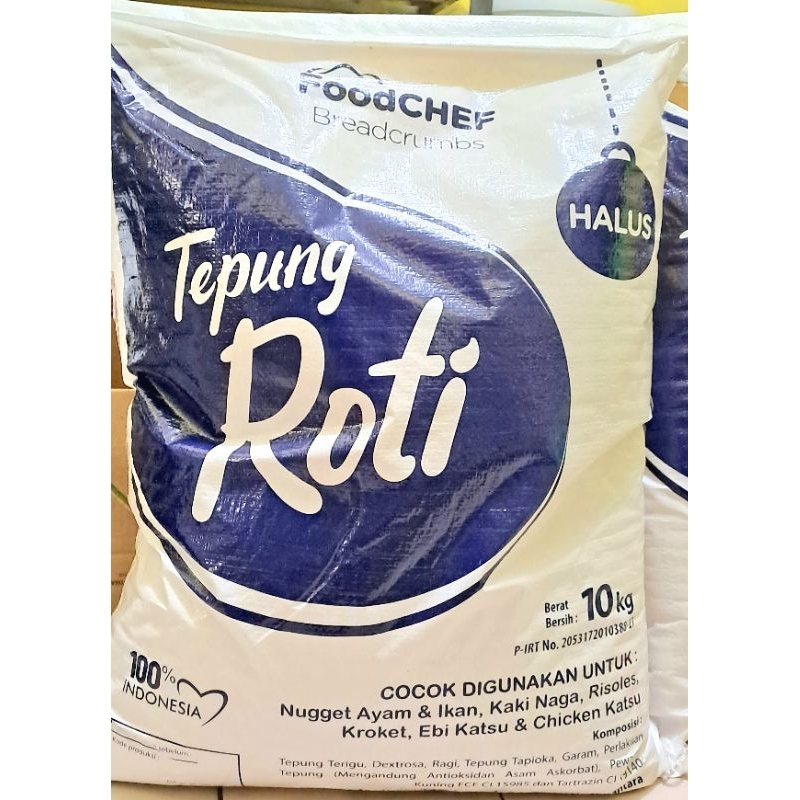 

Tepung Roti / Tepung Panir Foodchef Breadcrumbs Mixed 10kg Ekspedisi