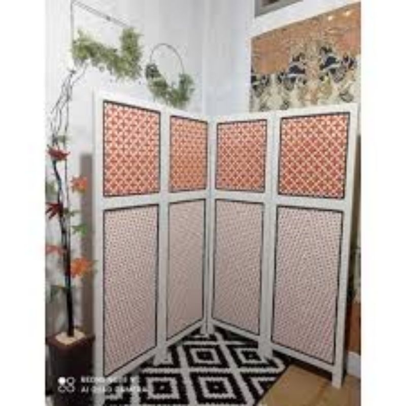 SKETSEL RUANGAN MOTIF | PEMBATAS RUANGAN 4 PINTU