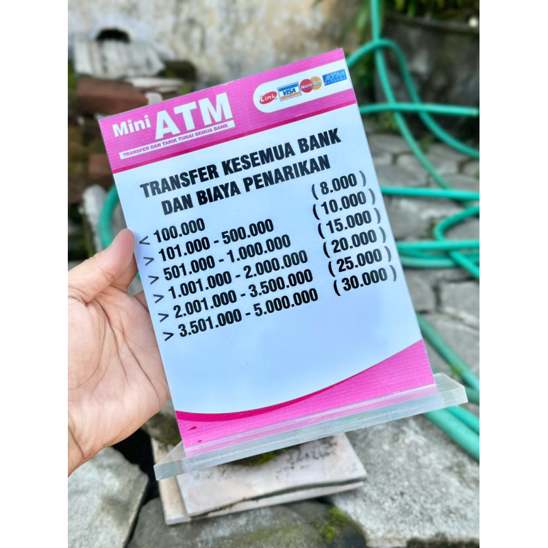 BISA CUSTOM TARIF BIAYA ADMIN AGEN BANK BRI BRILINK UKURAN 15x20