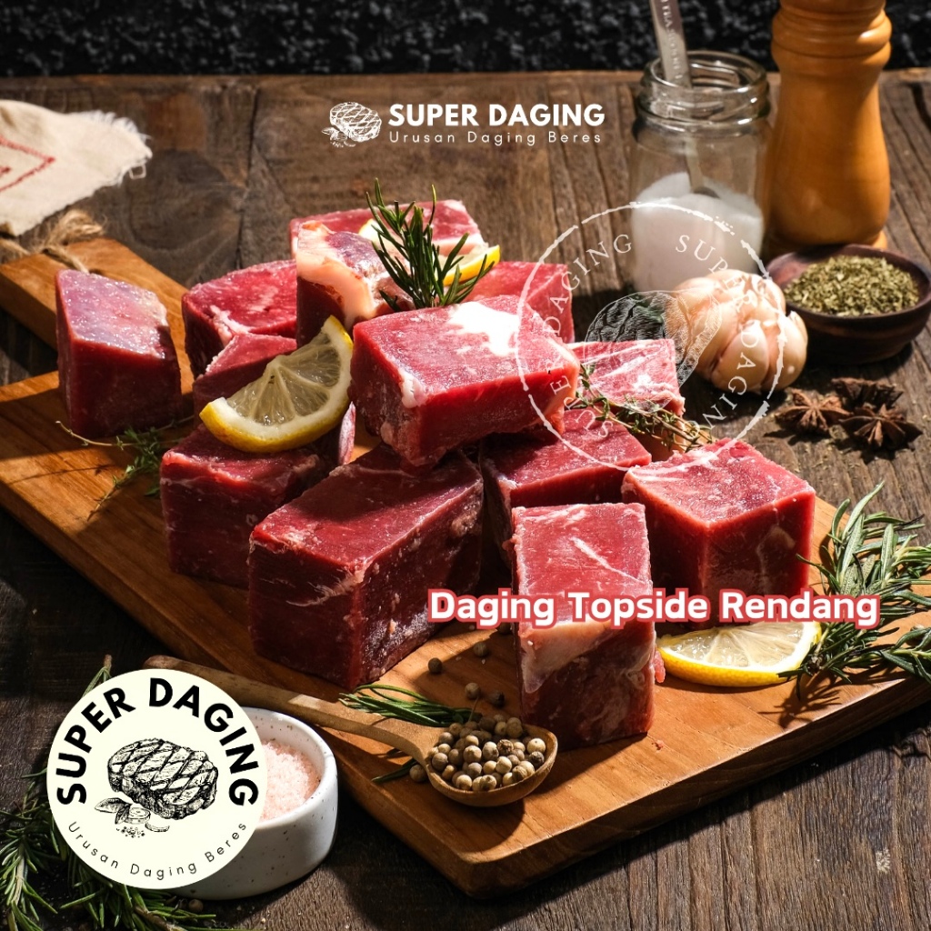 

Daging Sapi Rendang Impor / Beef Topside - Super Daging Tangerang