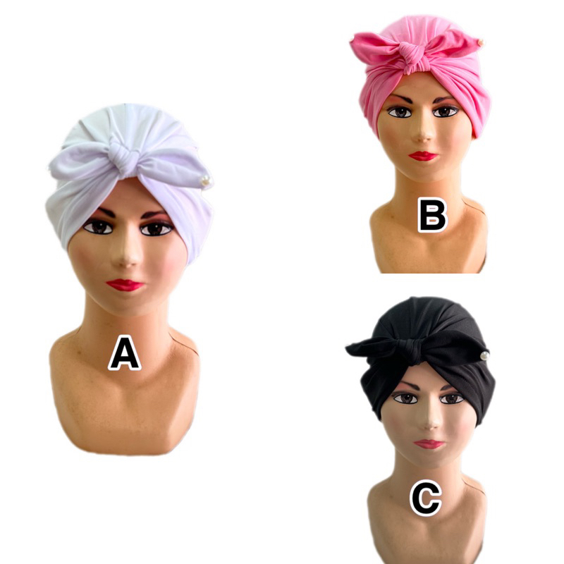 Topi bayi cewek baru lahir LUCU baby turban newborn SNI lembut bunga merah pink biru ungu oren