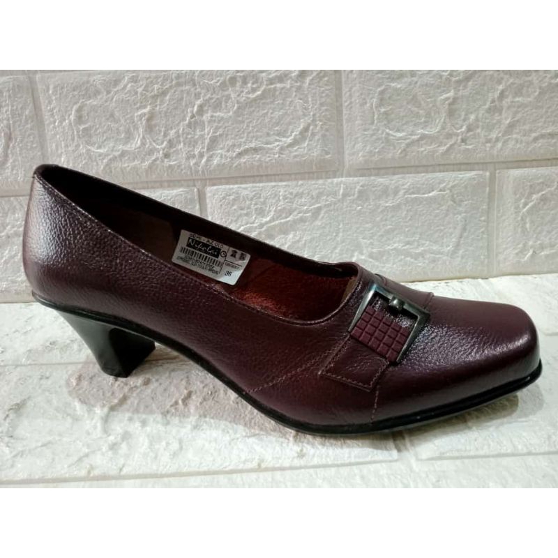 Sepatu Pantofel Kulit Wanita Nikolai AZ015 Original
