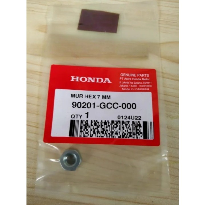 Nut Hex 7MM (Mur Cylinder Head) – Beat eSP, Genio, Vario 110 Karbu & eSP - 90201GCC000
