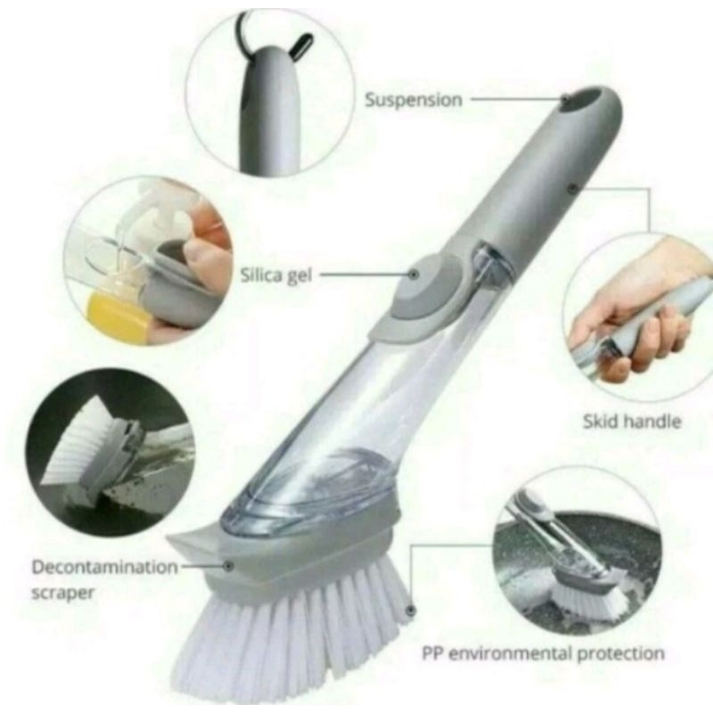 [GAGANG] TONGKAT SIKAT PANCI DAN WAJAN / SIKAT CUCI PIRING PANCI BRUSH