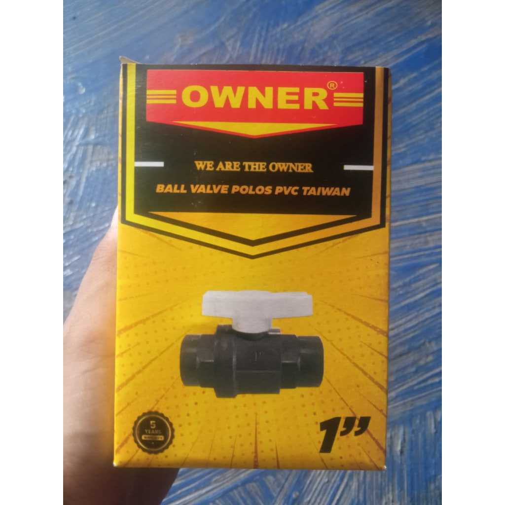 Stop Kran 1" Owner / BV PVC / Ball Velve PVC