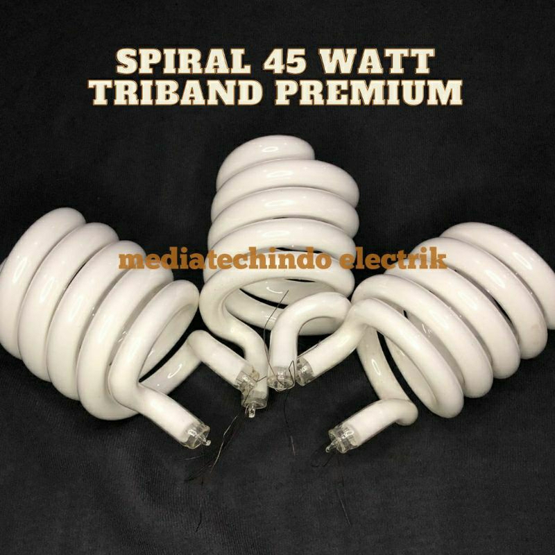 kaca Lampu/Part Lampu LHE spiral 45W Triben super premium