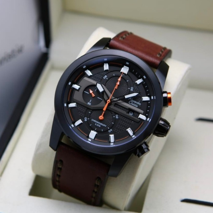 ALEXANDRE CHRISTIE 6562 MC BLACK PRIA ORIGINAL GARANSI 1TAHUN