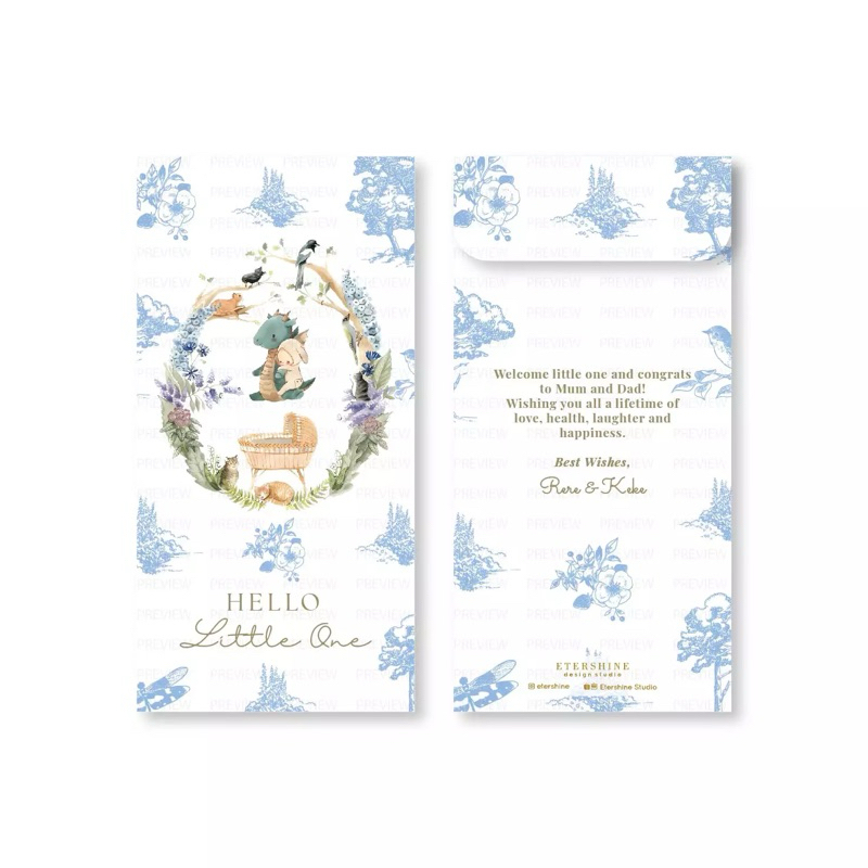

Custom Angpao Amplop Newborn Cute Etershine