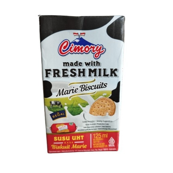 

Cimory Susu UHT Ukuran 125 ml Rasa Marie Biscuit