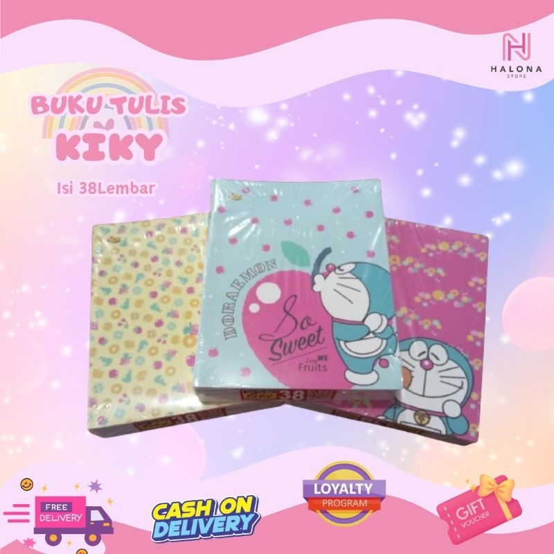 

[1 Pack / 10 buku] Buku Tulis Kiky 38 Lembar