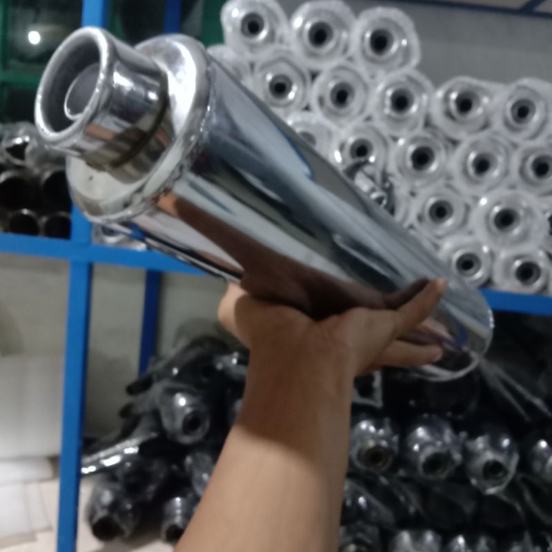 Knalpot Supra x 125/ Silincer Ckd Satria Fu standar Garing