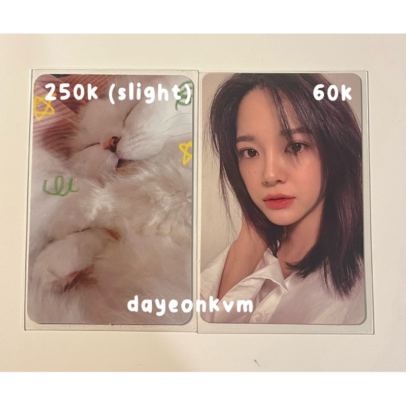 Pc Photocard Seulgi Red Velvet Artbook Lala Sleep Cat || Sejeong I’m Solo Ver / Version A
