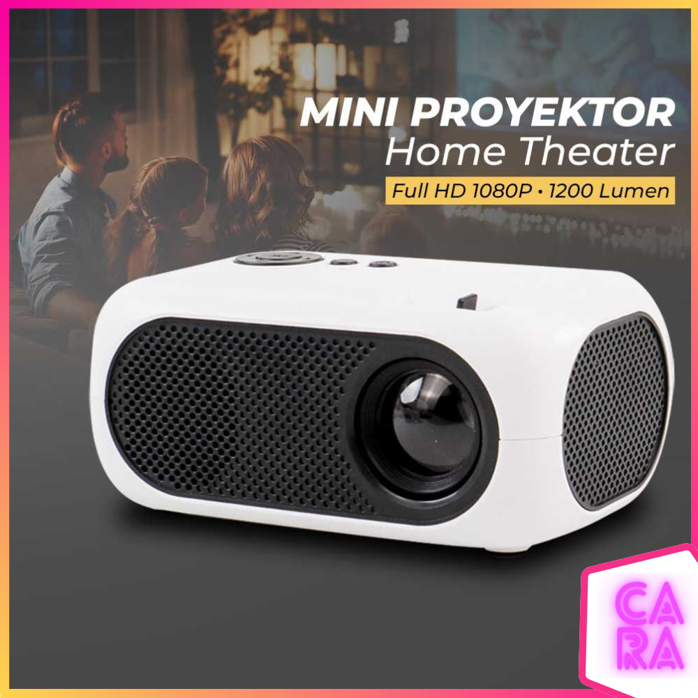 Proyektor Mini LCD Full HD 1080P 1200 Lumens Home Theater m24
