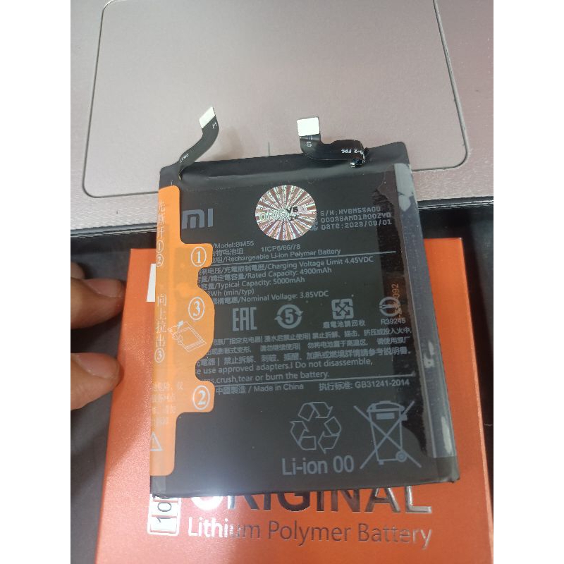 Baterai batre batrai Xiaomi BM55/baterai Xiaomi MI 11 pro