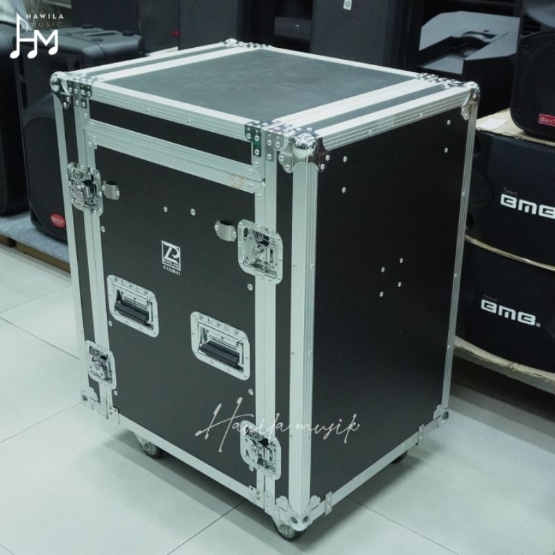 Hardcase Soundsystem Pasline 12U 12 U Plus Roda Box Mixer Soundsystem