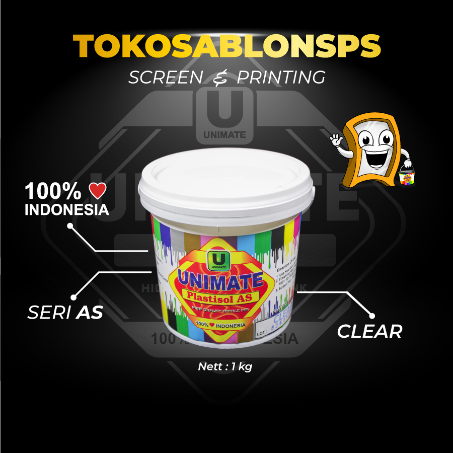 UNIMATE PLASTISOL AS CLEAR 1kg