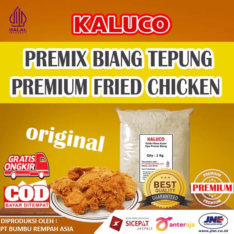 

PREMIX BIANG TEPUNG PREMIUM FRIED CHICKEN 200gr