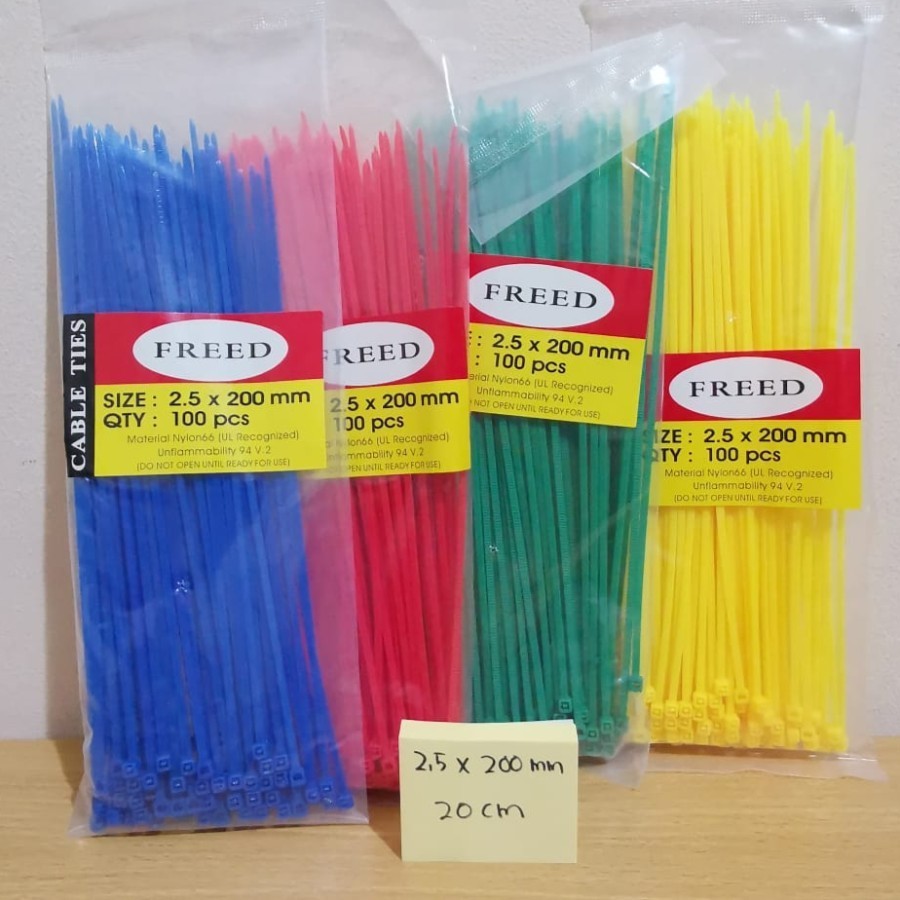 

KABEL TIES WARNA 20 CM - 2,5 X 200 MM FREED