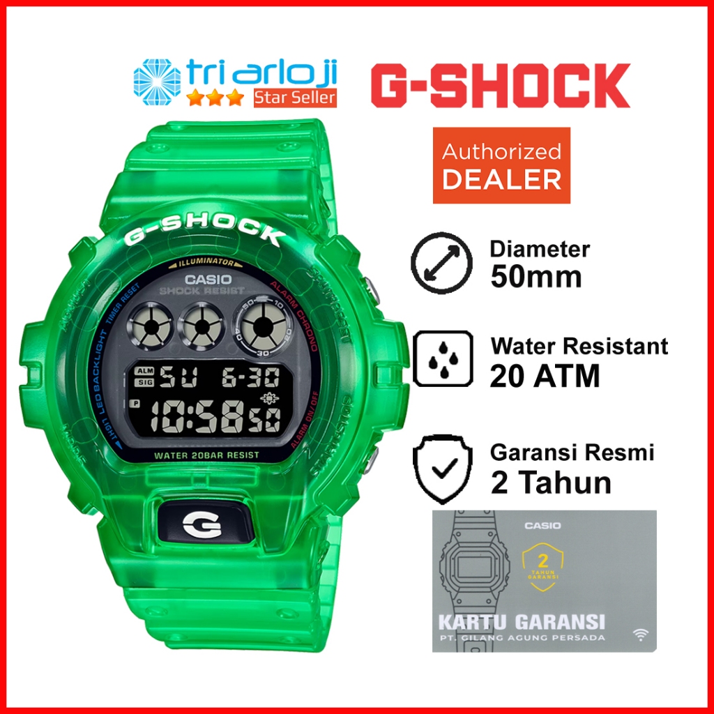 Casio G-Shock DW-6900JT-3DR Jam Tangan Pria DW-6900JT-3 GSHOCK DW6900JT DW6900 Hijau