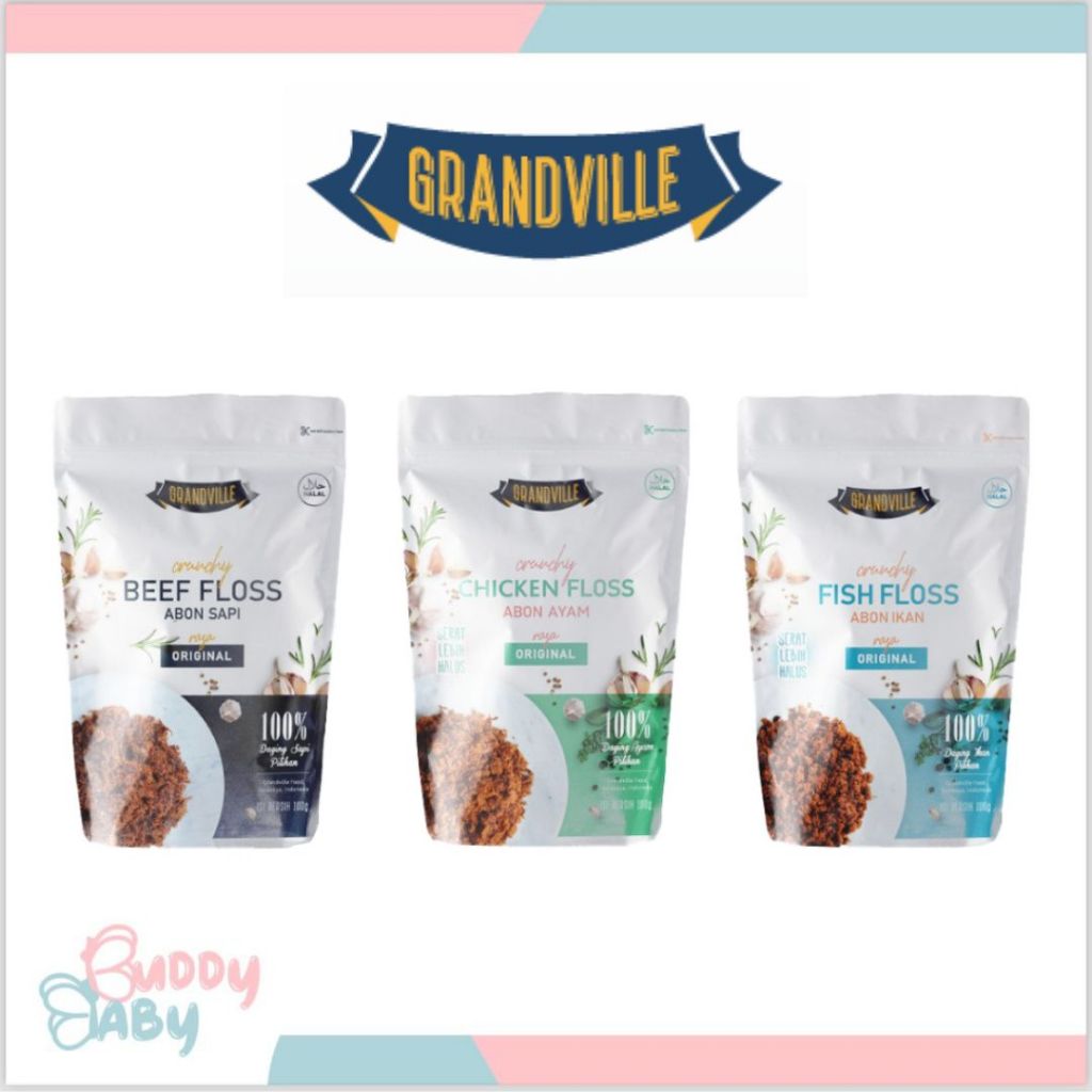 

Grandville Abon Sapi, Ayam & Ikan Crunchy Trio