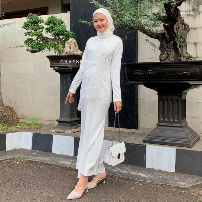 Dress Brukat Duyung Mermaid Kondangan Lebaran Satin Premium Bridesmaid