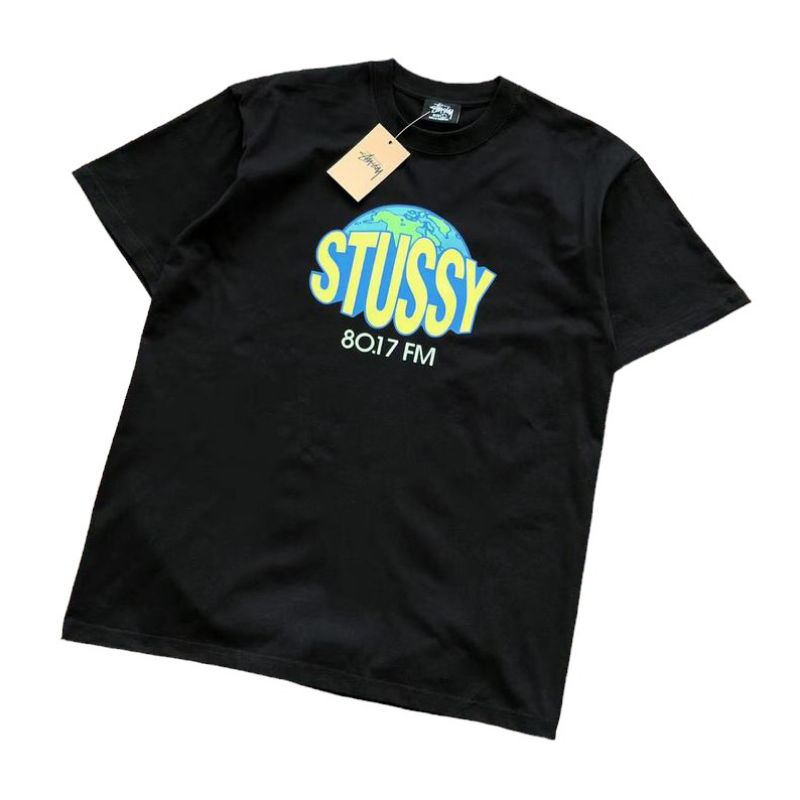 Stussy 80.17 FM - Kaos Stussy - Kaos Wanita Pria Dewasa