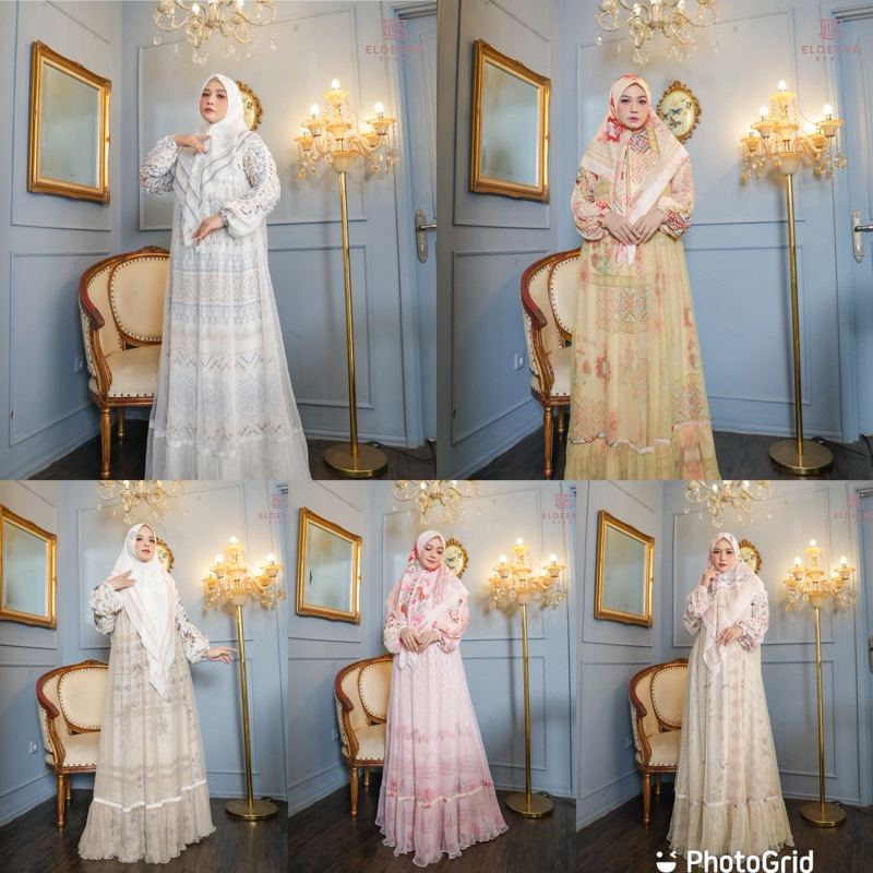 ZALEENA SERIES Original by Eldeena syari/Gamis syari/eldeena