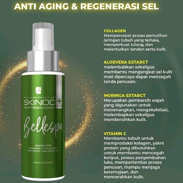 (100% ORI) BELLESPA SKINOC+ BEAUTY ESSENCE SERUM BY OURCITRUS | Essence | Serum Essence | Anti Aging