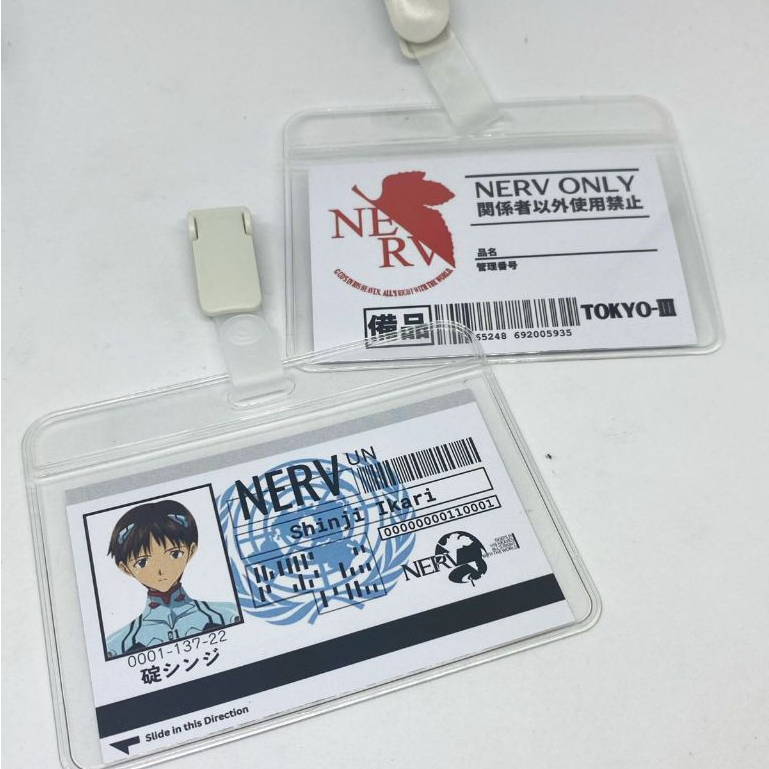 

Evangelion ID Card NERV ID Badge Costume Cosplay