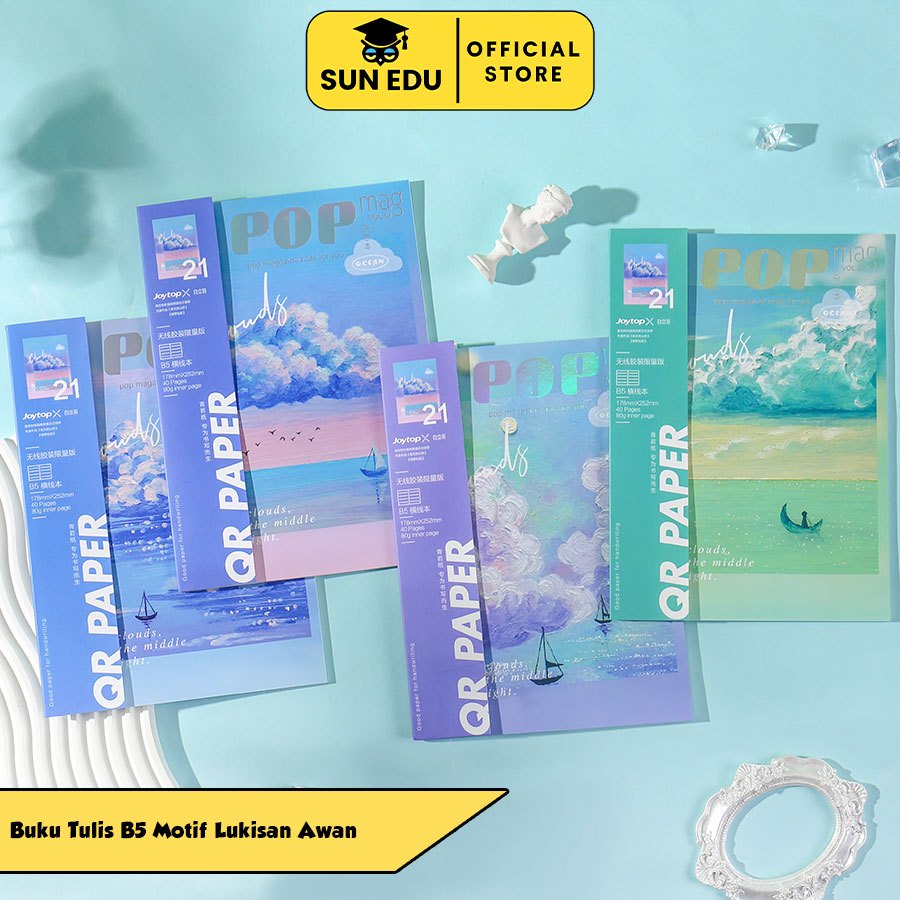 

Buku Tulis Kuliah B5 40 Lembar Cute Premium/ Buku Diary Notebook Garis