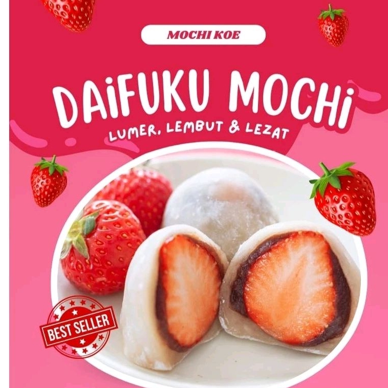 

ICHIGO DAIFUKU/MOCHI STRAWBERY & COKLAT(perbox isi 3)