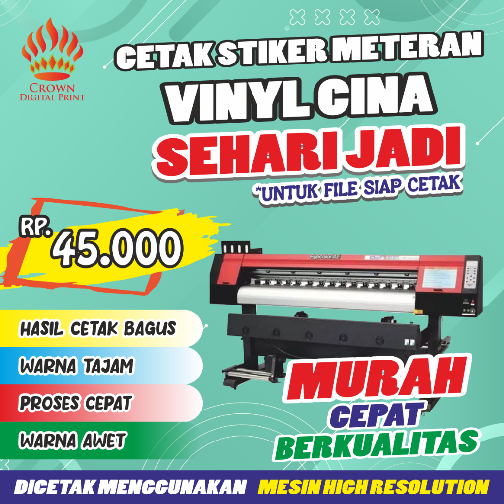

CETAK VINYL CHINA INDOOR METERAN I PRINT VINYL CHINA I VINYL MURAH