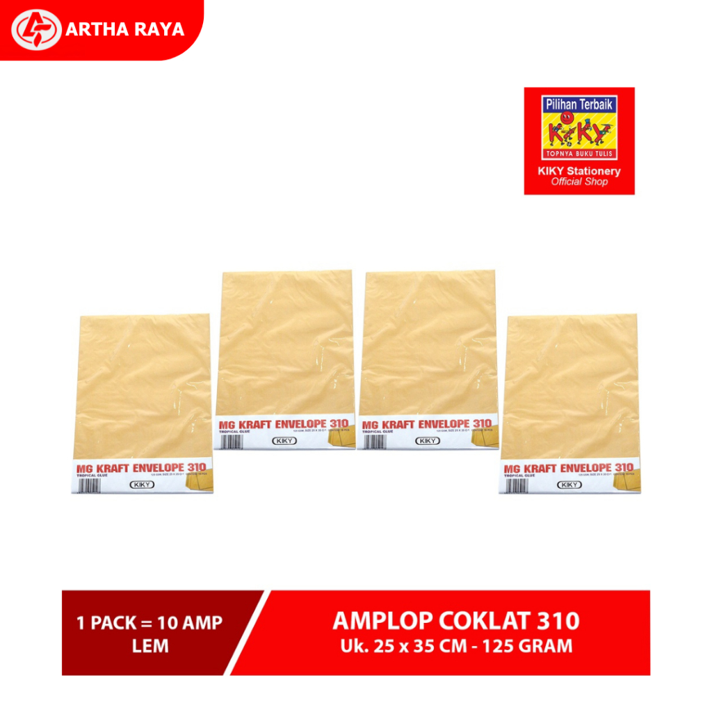 

KIKY Amplop Coklat 310 1 Pack