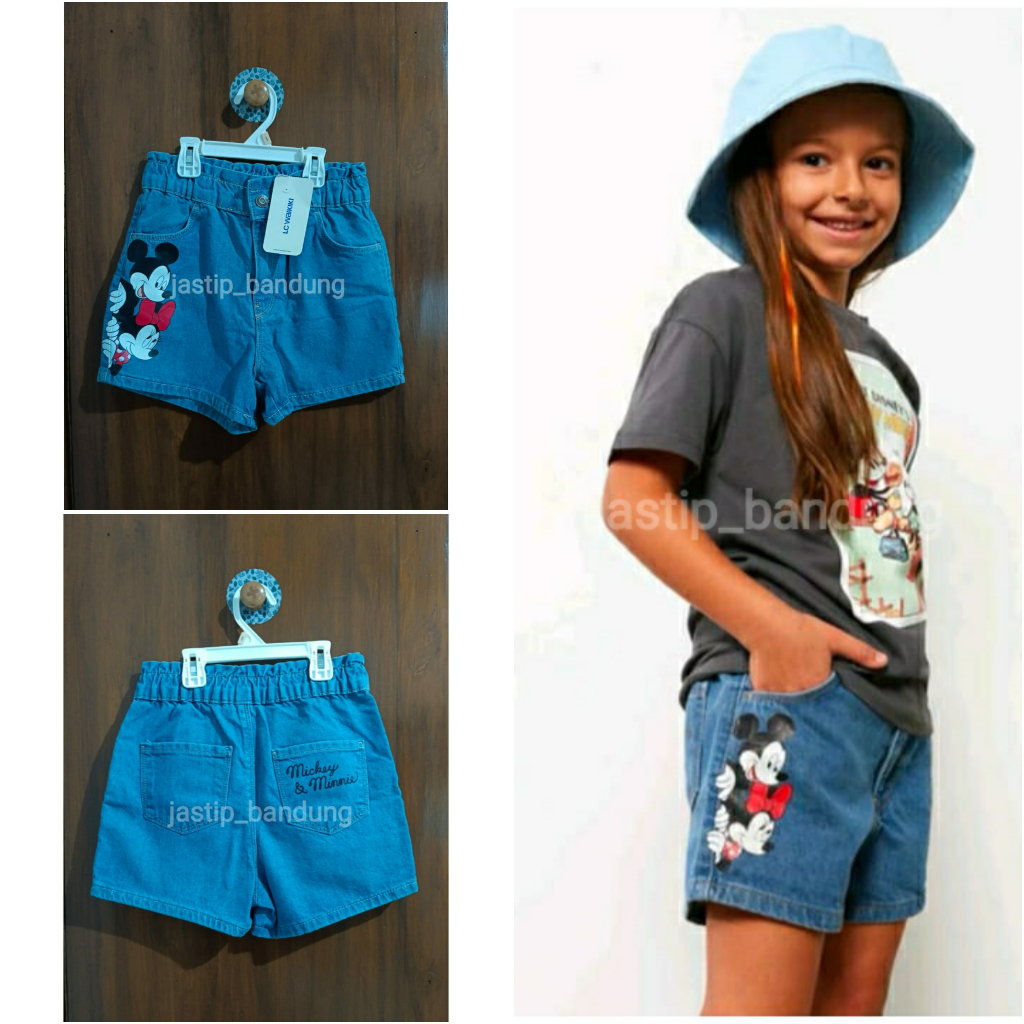 Lc Waikiki Hotpants Mickey Mouse / Lc Waikiki Mickey Mouse Short Jeans / Disney Lc Waikiki Jeans Mic