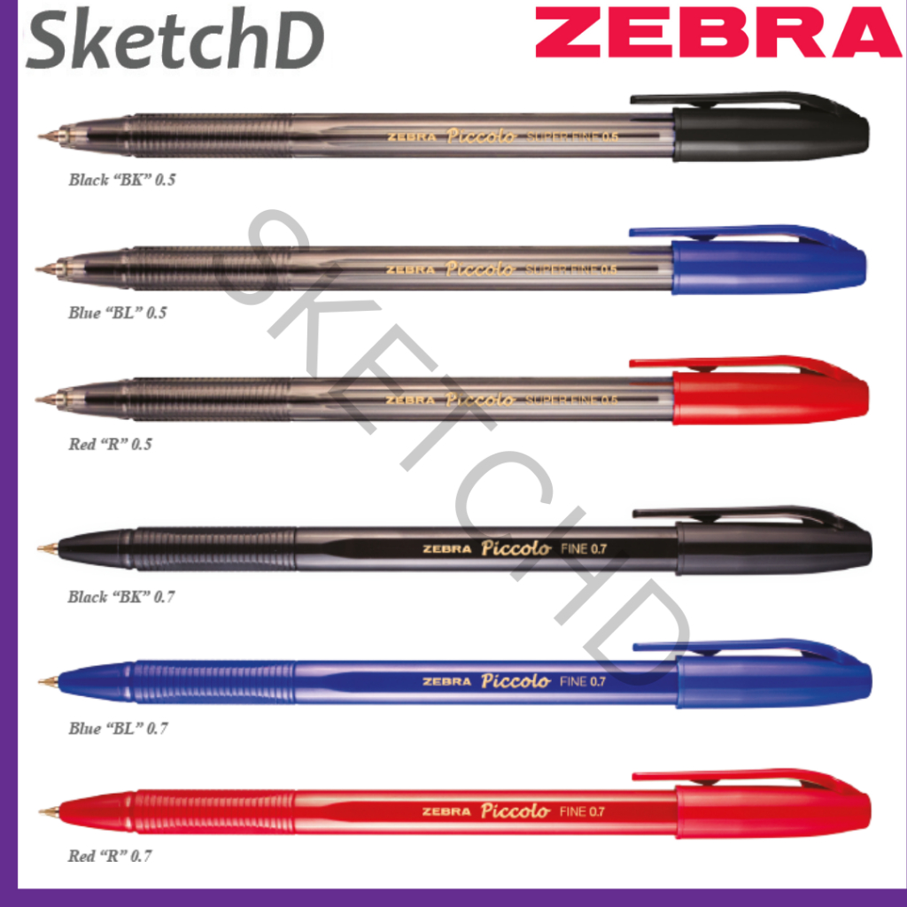 

Pena Piccolo Pulpen Hitam Zebra Bolpoin Picolo Ballpoint