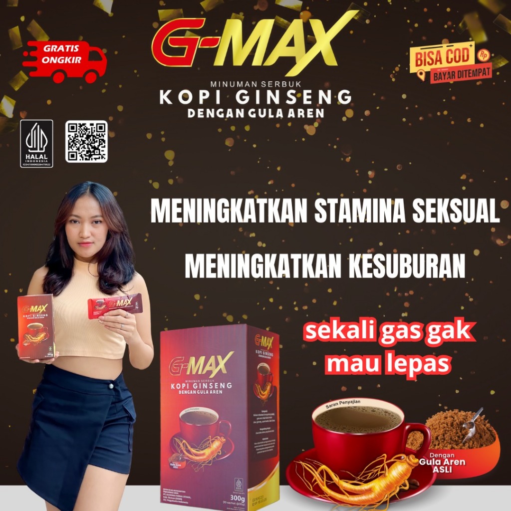 

Kopi Penambah Stamina Pria Dewasa Kopi G-max 100% original tanpa efek samping Aman Sudah BPOM