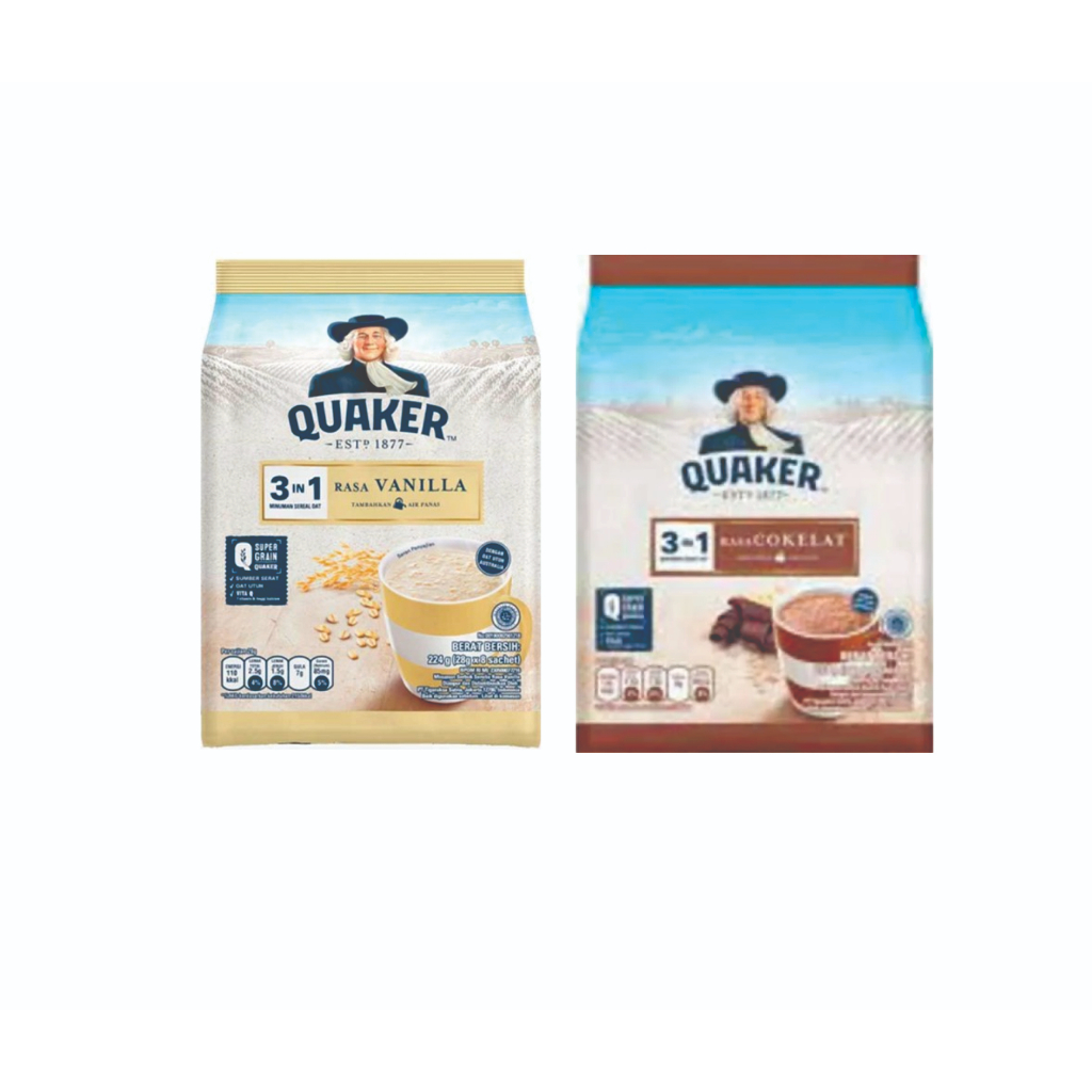 

Quaker Oat Sereal 3in1 Pack 8's