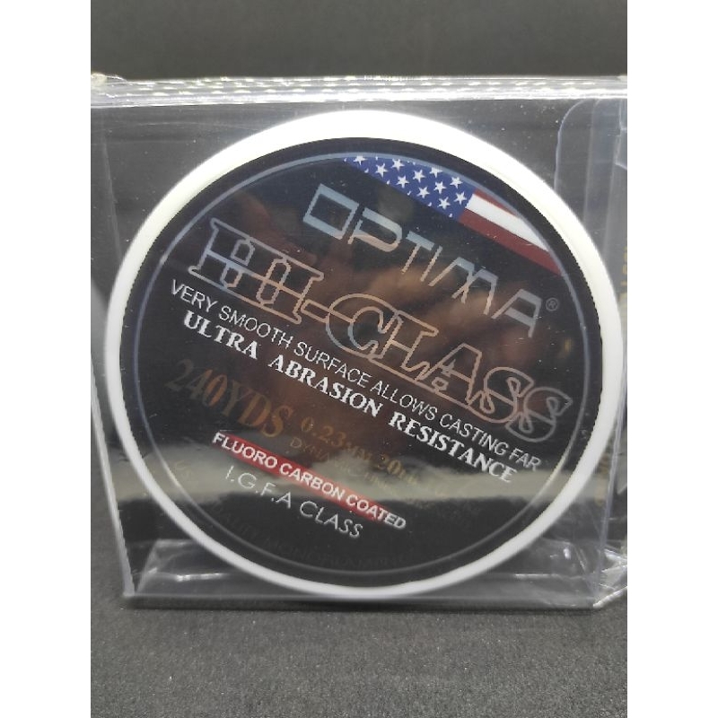 Senar Pancing Optima Hi Class 240 yds - 0,23mm lb 20 Kekuatan 10.2 kg