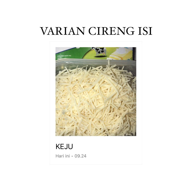 

CIRENG JUMBO ISI KEJU