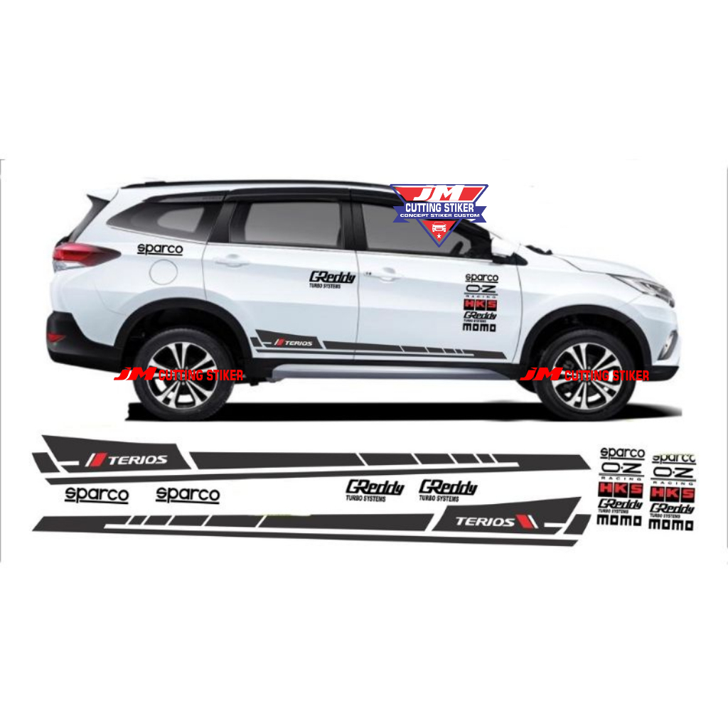 stiker mobil terios rush stiker list body mobil rush terios